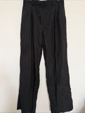 Women’s Open Edit Nordstrom Linen Blend Black pants Size 12